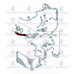 AB-3409-0 Engine Water Pump Tube VW Voyage 08/...; Fox; Gol (AT Engine All) 032121065D
