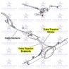 Parking Brake Cable Rear Left and Right  Ford Fusion 06/12