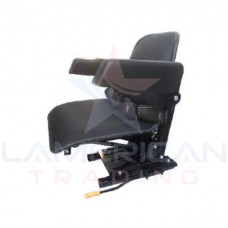 BR-2116 BR Simple shell seat with shock absorber, rail, armrest and belt