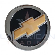 79-809D Chrome grille badge with gold appliqué